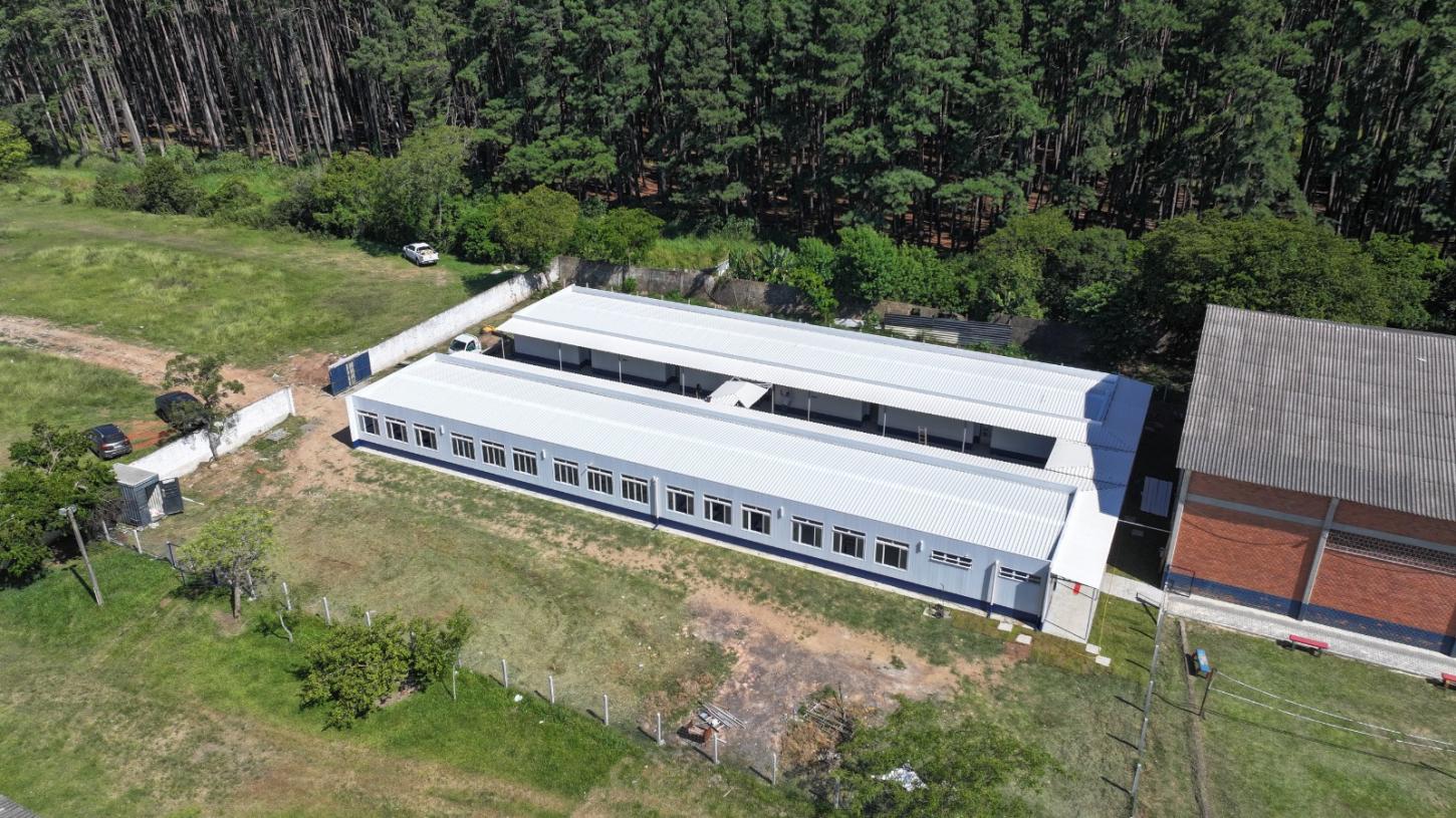 Guaíba amplia capacidade da EMEF Santa Rita de Cássia com entrega de novas salas de aula